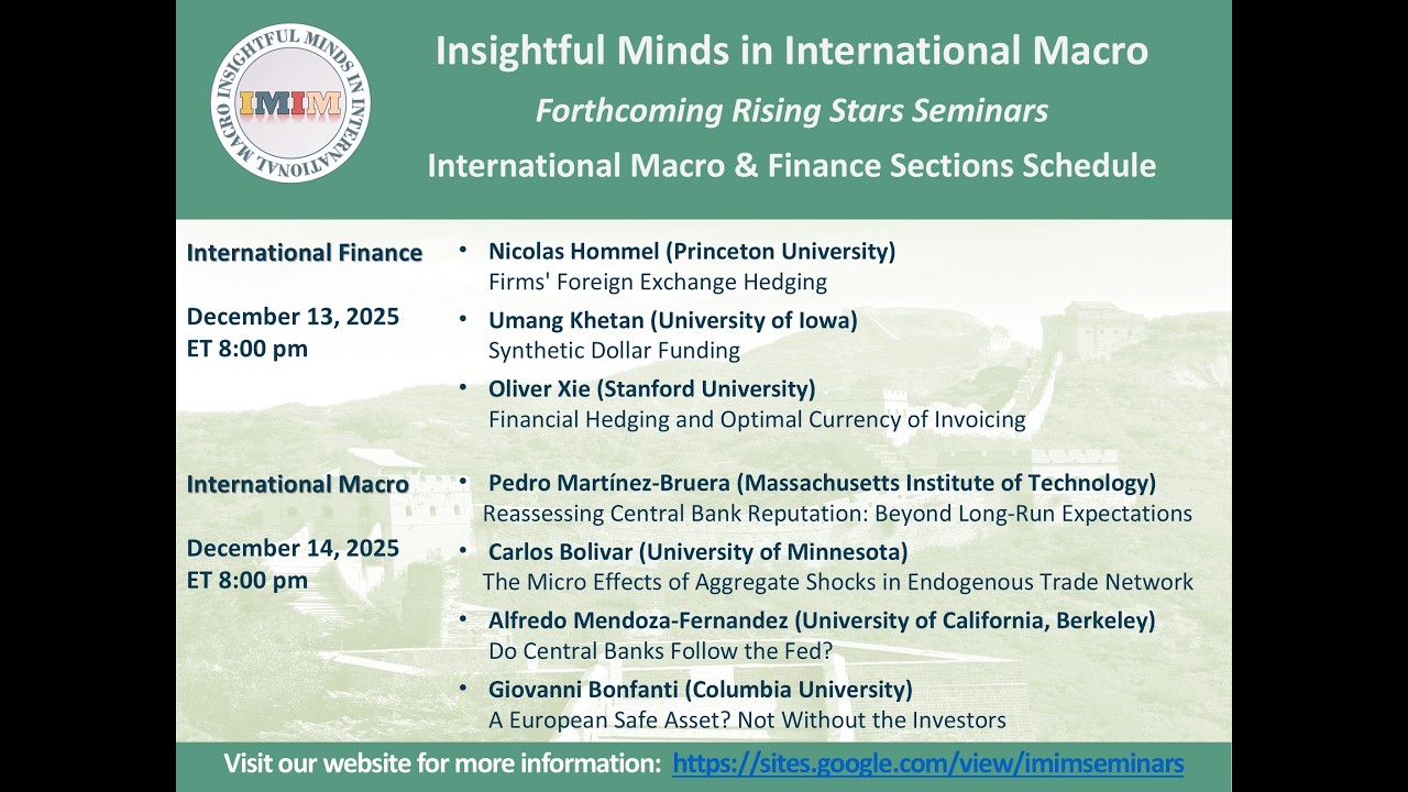 IMIM Rising Stars NO 80: International Macro