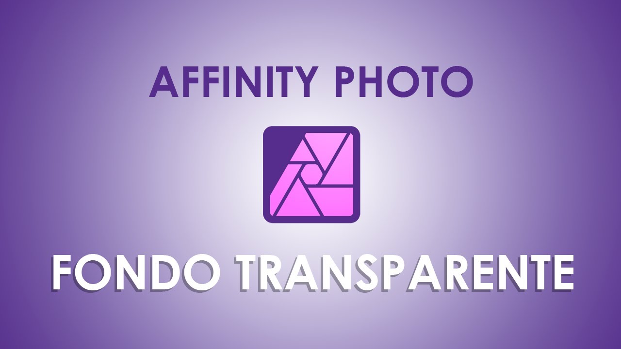 Fondo Transparente en Affinity Photo
