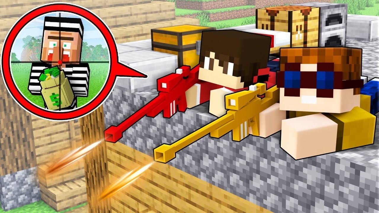 Wir JAGEN VERBRECHER MIT WAFFEN in Minecraft!