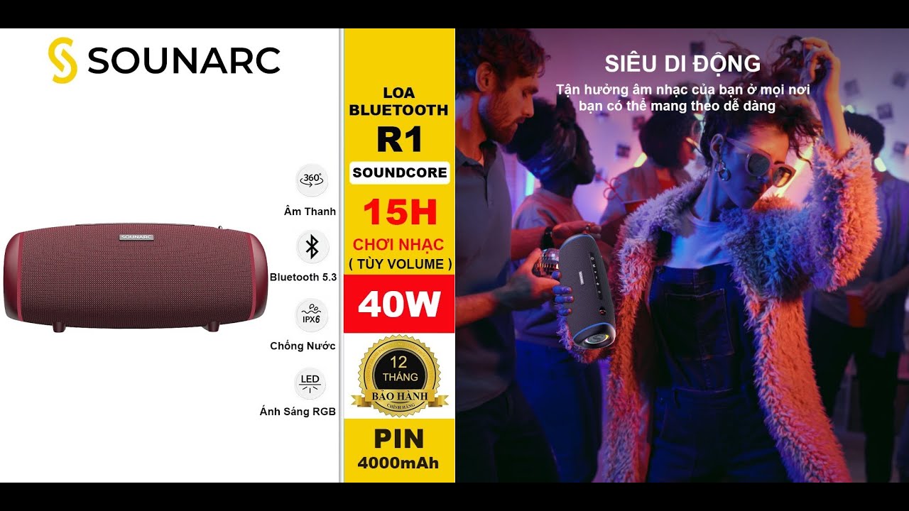 Loa Xách Tay Sounarc R1