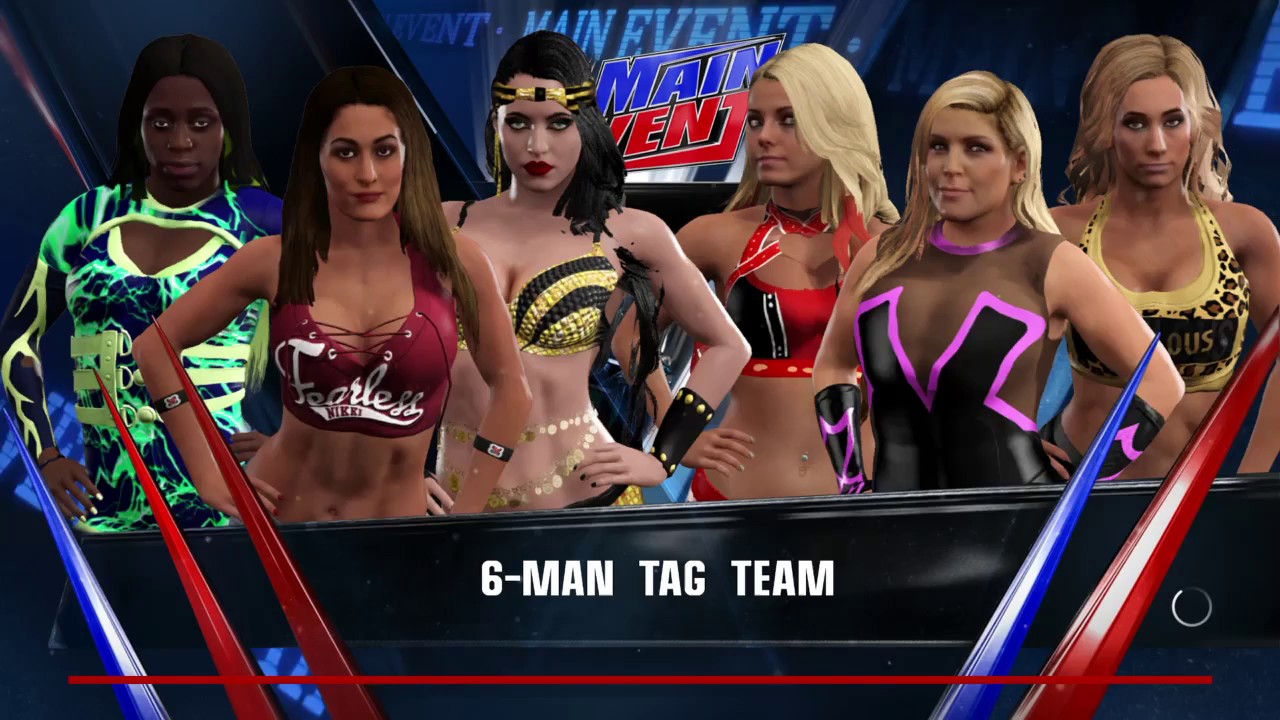 WWE 2K17 TEAM NIKKI BELLA VS TEAM CARMELLA
