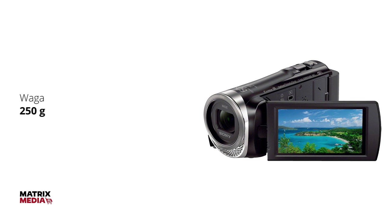 Kamera SONY HDR CX450 - ogromny zoom w lekkiej obudowie | Matrixmedia.pl