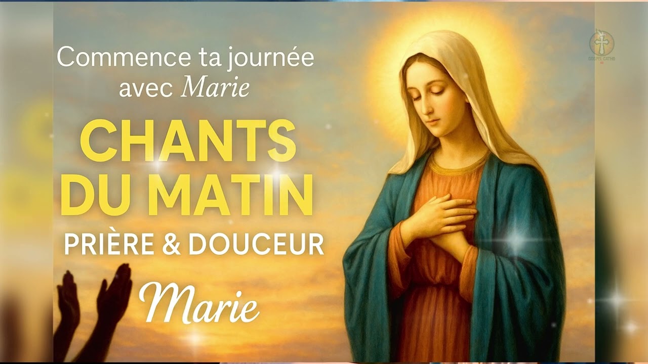 CHANTS DU MATIN AVEC MARIE - BELLES CHANSONS PRIANTES POUR CONFIER SA JOURNEE A JESUS PAR MARIE