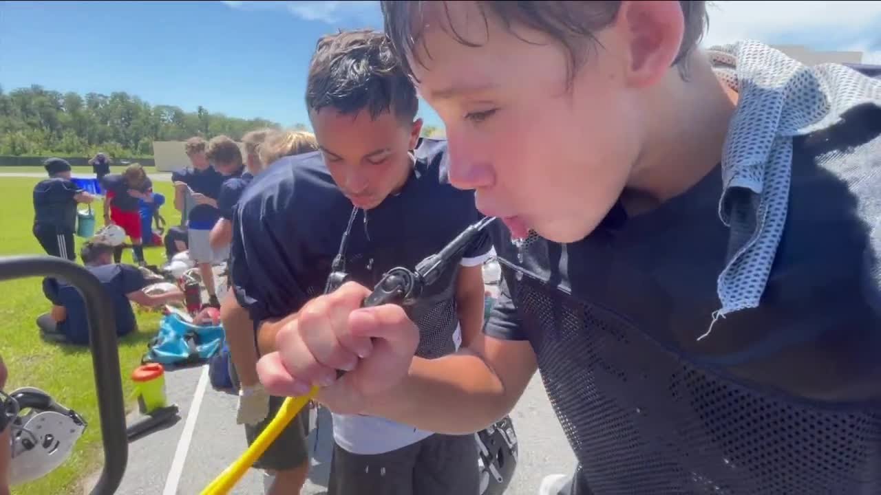 How to keep kids safe playing sports in the heat