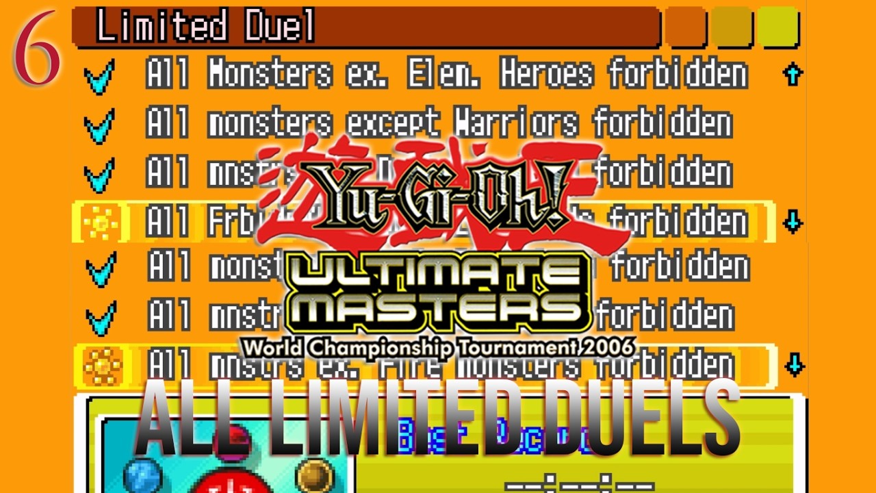 Yu-Gi-Oh! Ultimate Masters: World Championship Tournament 2006 #6 | All Limited Duels (3)