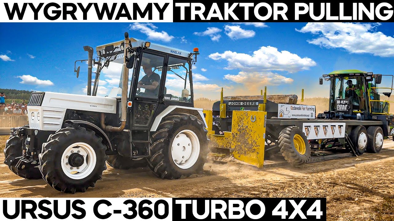 1 MIEJSCE na TRAKTOR PULLINGU w klasie 4 TONY SPORT !! URSUS C- 360 TURBO 4x4 Biała Perła