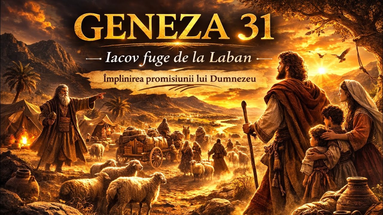 Geneza 31 - Iacov fuge de la Laban 🏃‍➡️ , iar Laban îl urmărește 🫢 