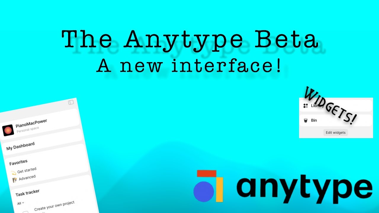 Anytype Beta Tour! New UI, widgets, and Kansan Board!