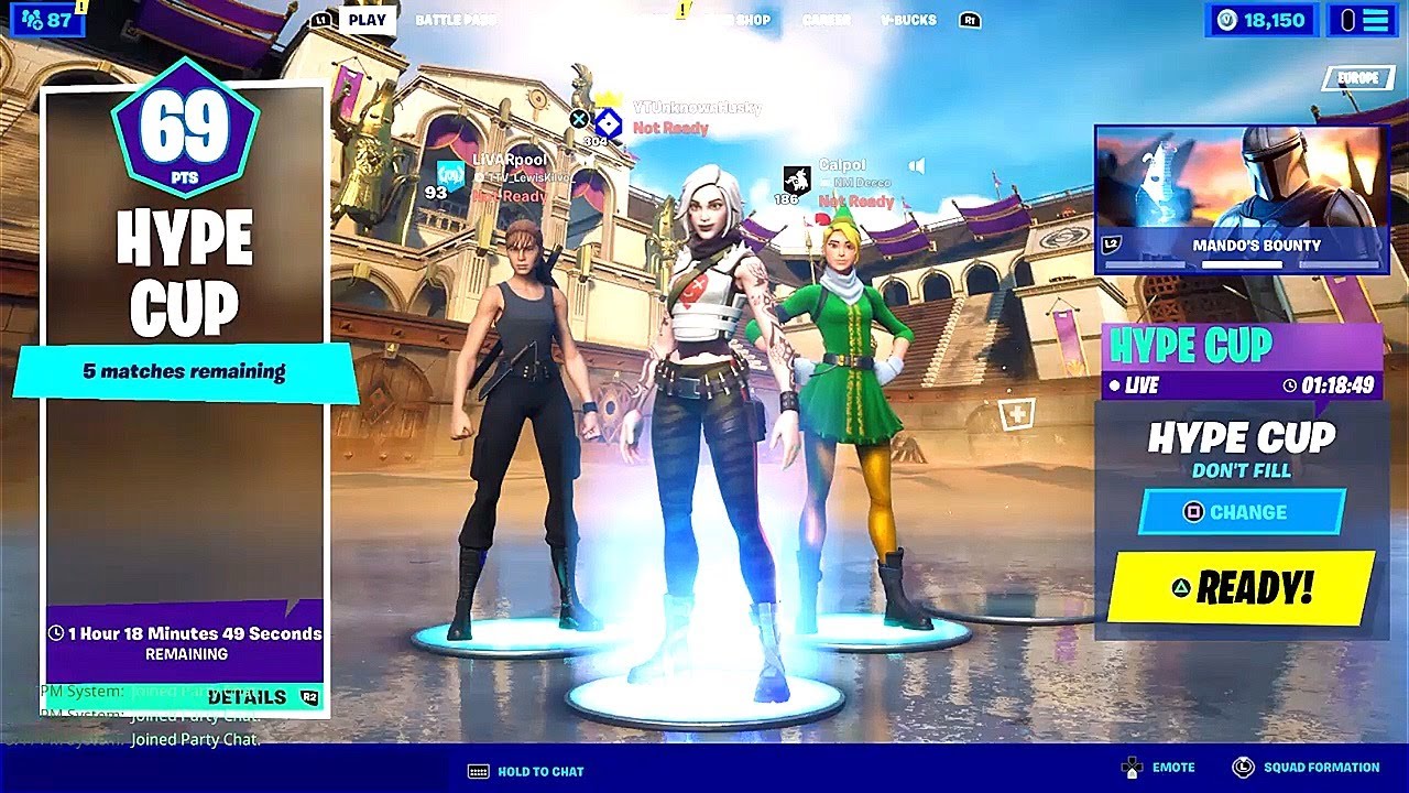 🔴LIVE HYPE CUP! (Fortnite Battle Royale)