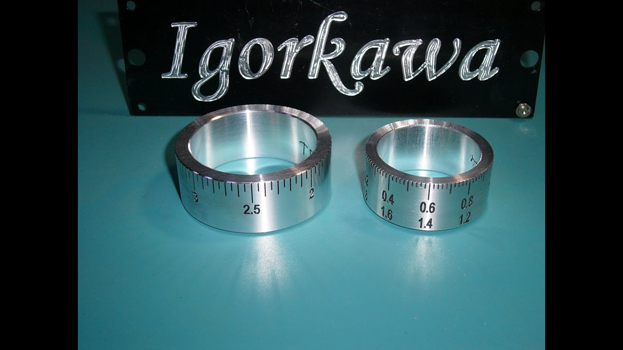 Изготовление лимба для токарного станка, NEW dial (scale, limb) for lathe