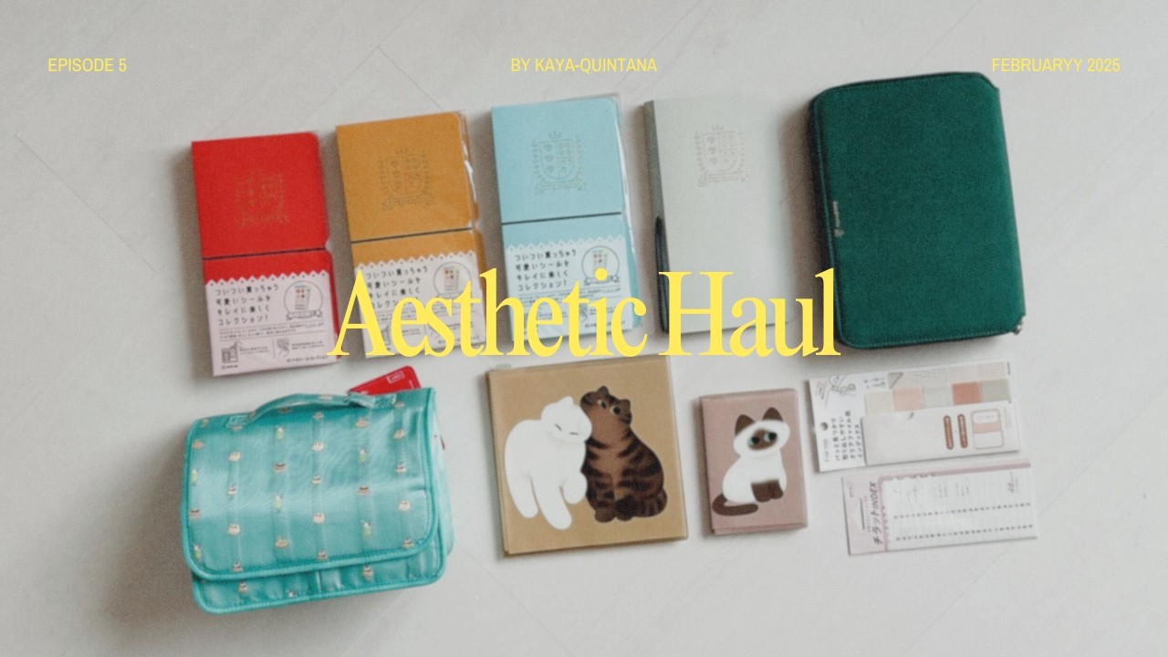An aesthetic stationery haul | Hobonichi, King Jim and Midori