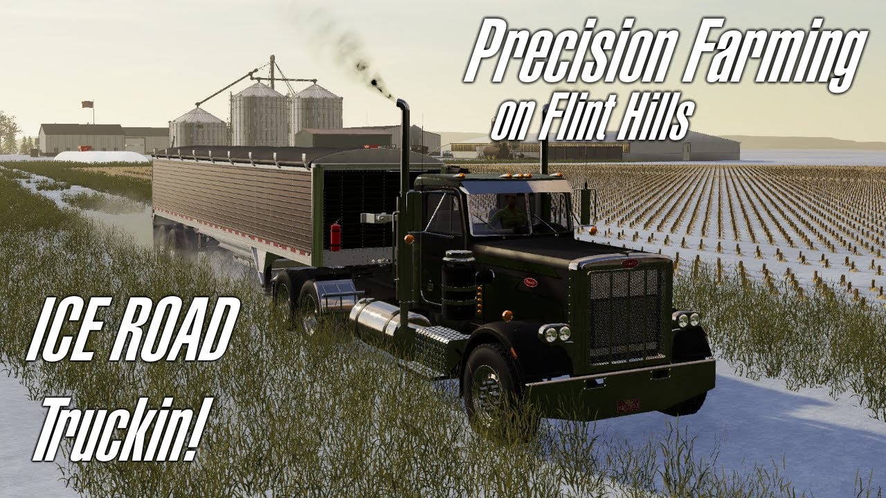 Hauling corn in the snow, soybeans didn't make it! Flint Hills with Precision Farming - EP33