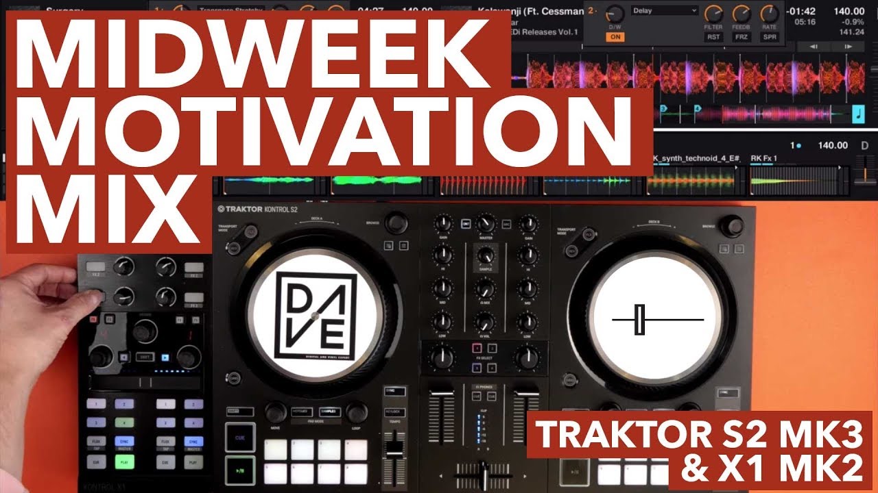 Dubstep mix with the Traktor S2 MK3 & X1 MK2 - Midweek Motivation Mix