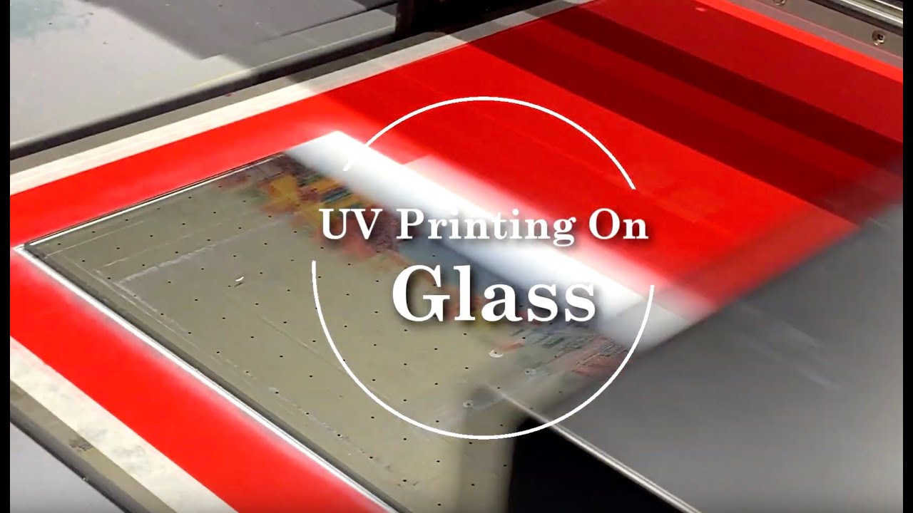 Large Format Digital LED UV Flatbed Glass Printer