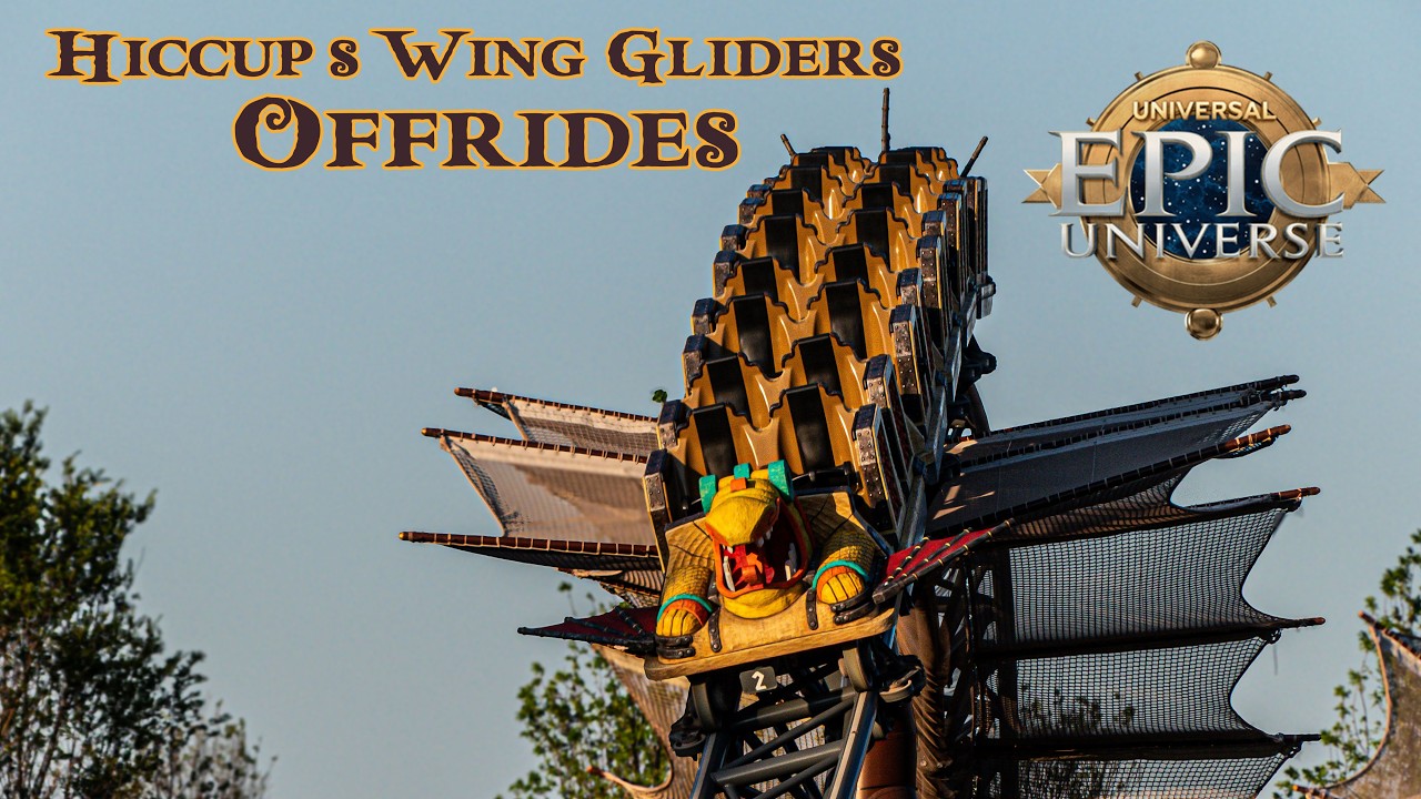 (4K) Hiccup’s Wing Gliders Offrides-Universal Epic Universe