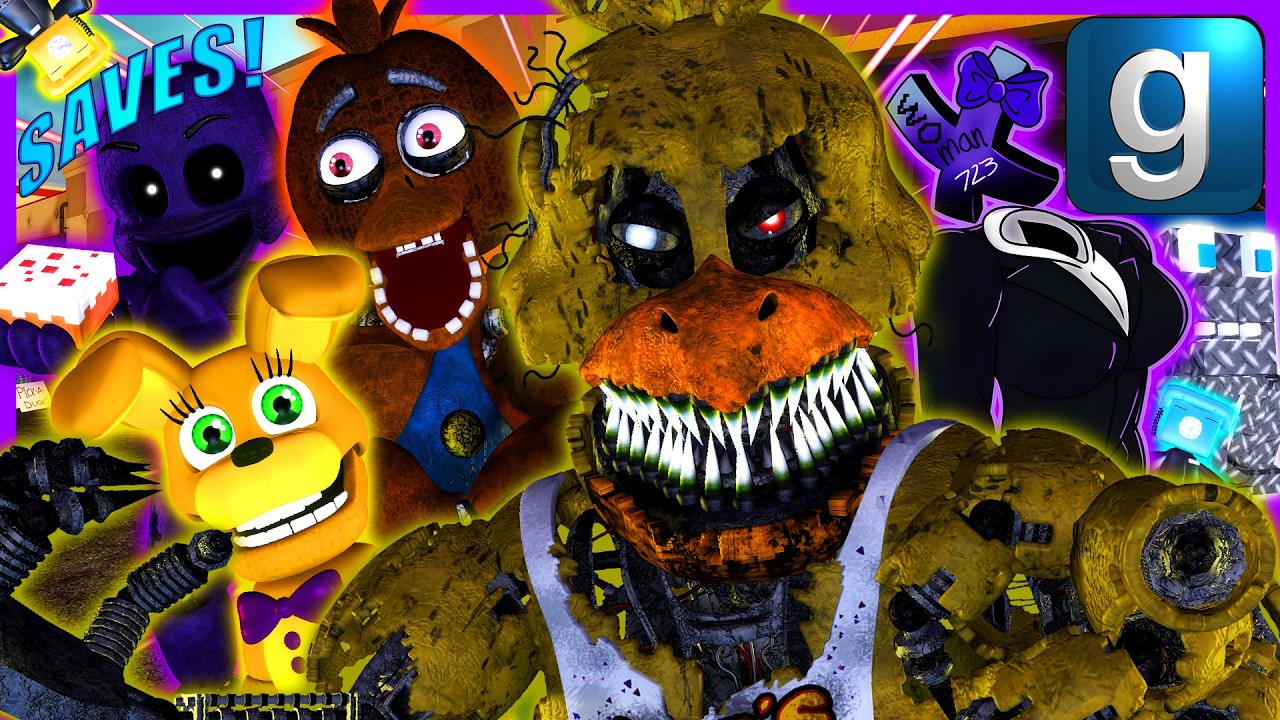 Gmod FNAF | Прохождение случайных сохранений FNAF! [Часть 33]