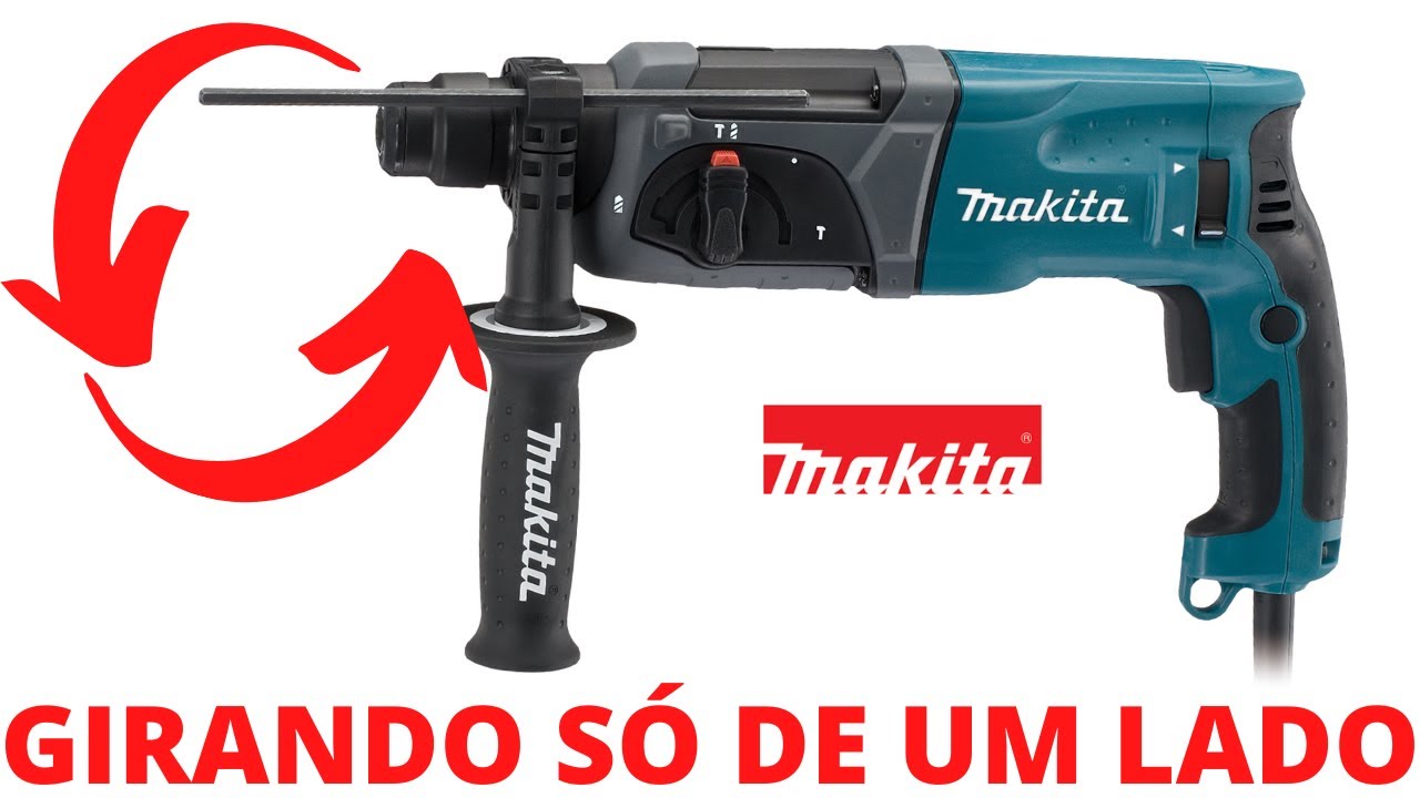 MARTELETE MAKITA HR2470 - GIRANDO SÓ PARA UM LADO! VEJA COMO RESOLVER!