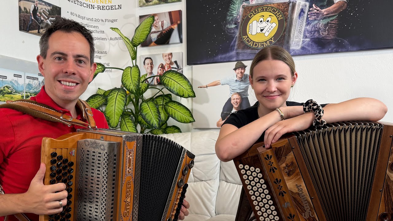 Harmonika-Musik mit Gesang - Thomas & Sophia