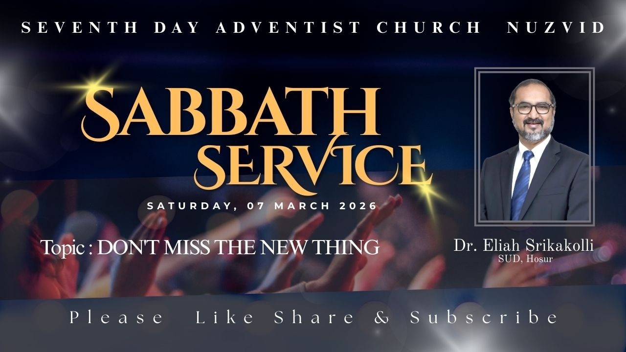 SABBATH SERVICE  | March 07 , 2026 | SDA CHURCH NUZVID