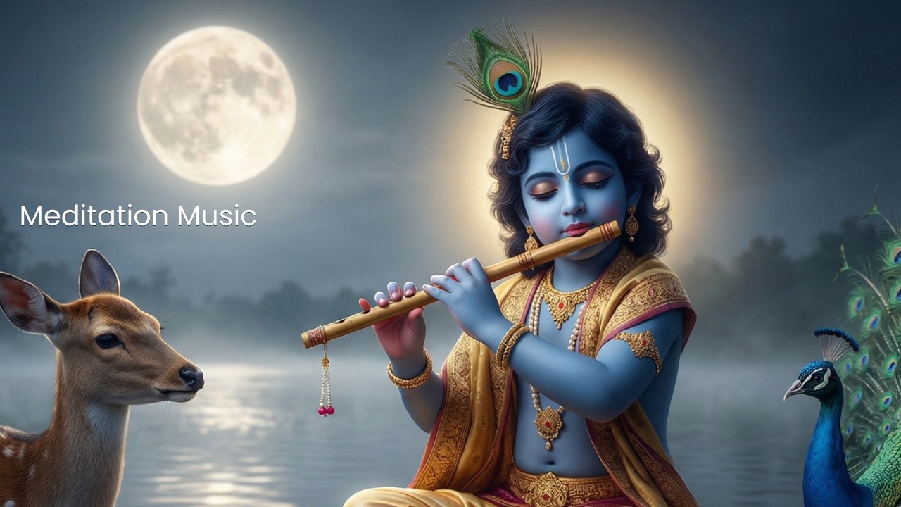 Krishna Flute for Deep Sleep & Inner Peace | Flute music, meditation music, Indian flute