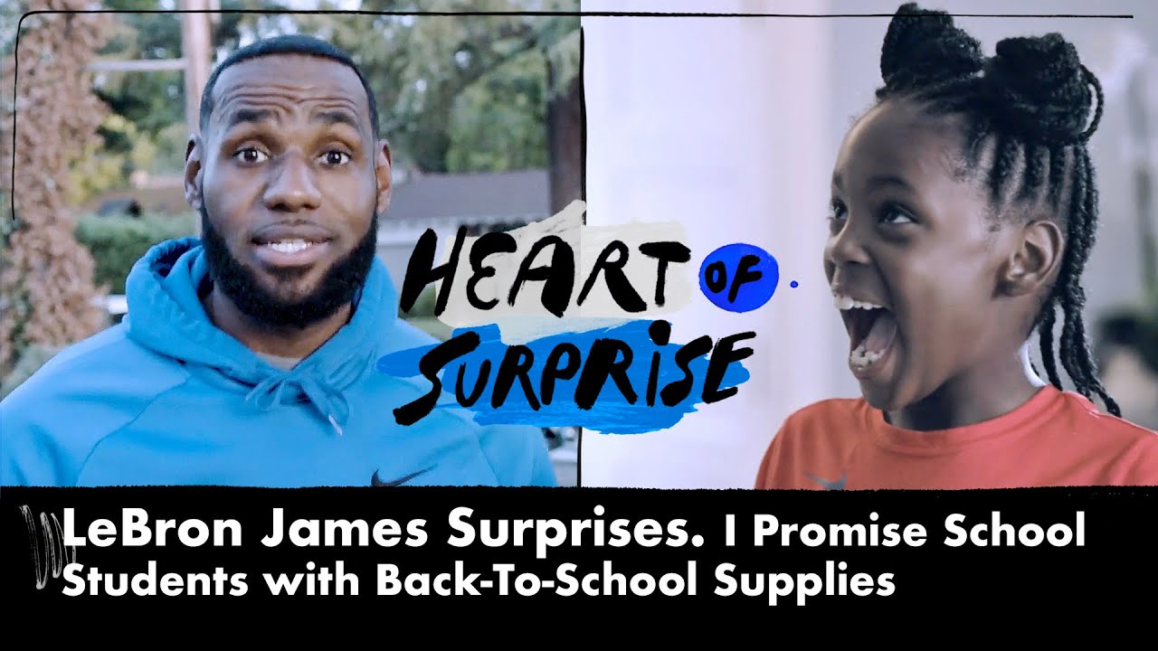 LeBron James Surprises I Promies School Student | Heart of Surprise