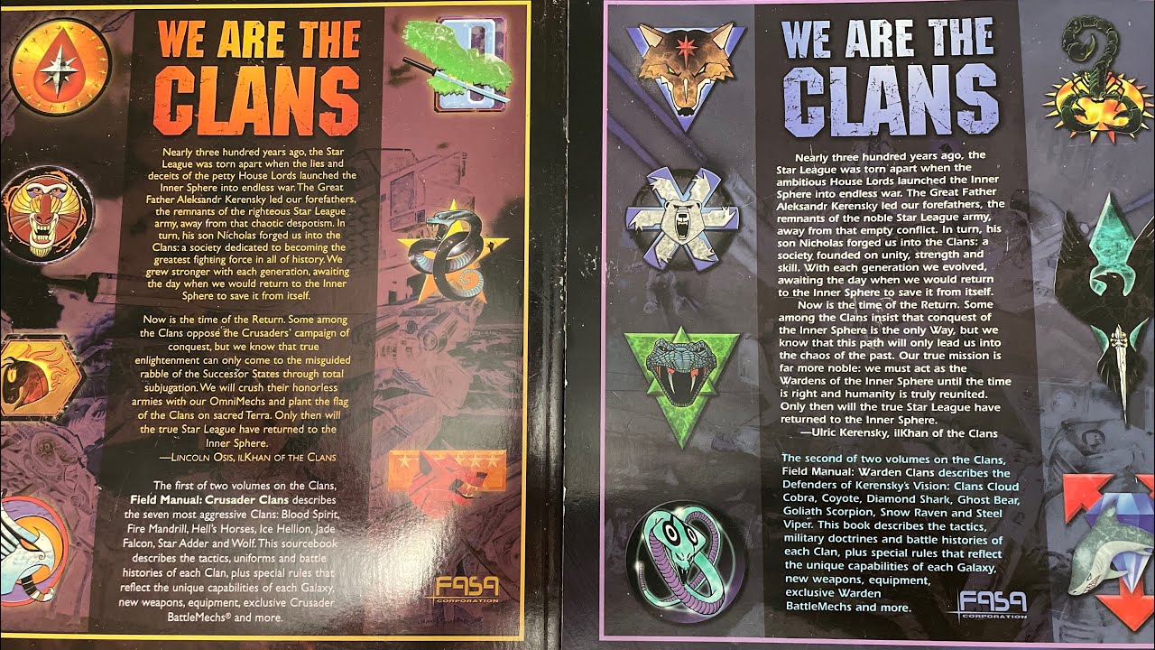 Picking a Clan as your Battletech Faction