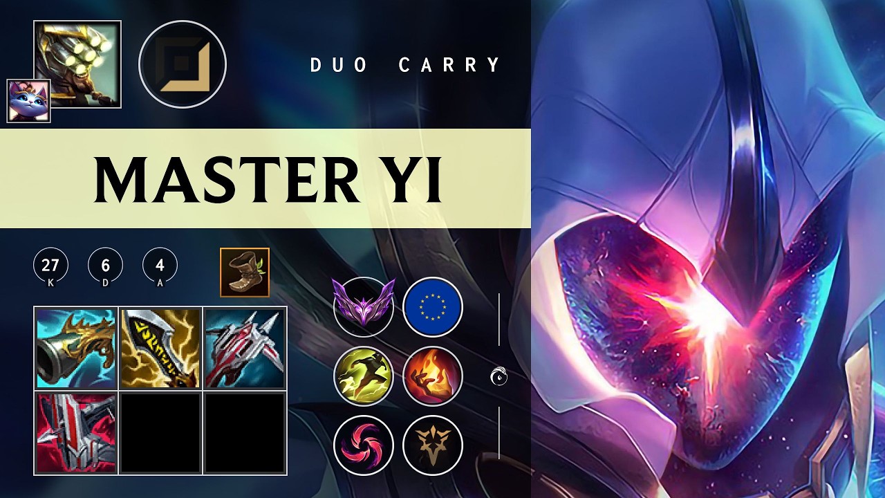 Master Yi ADC vs Draven - EUW Master Patch 26.07