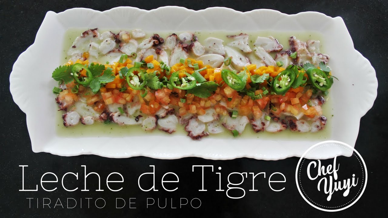 LECHE DE TIGRE con Tiradito de Pulpo | Chef Yuyi