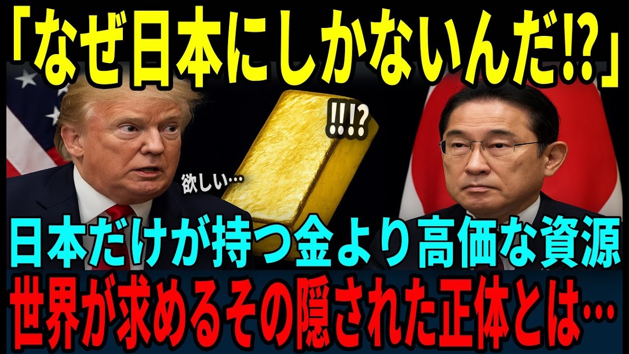 【海外の反応】「日本は何を隠しているんだ？」日本が絶えず生み出す金より価値ある資源の存在が明らかになった結果…