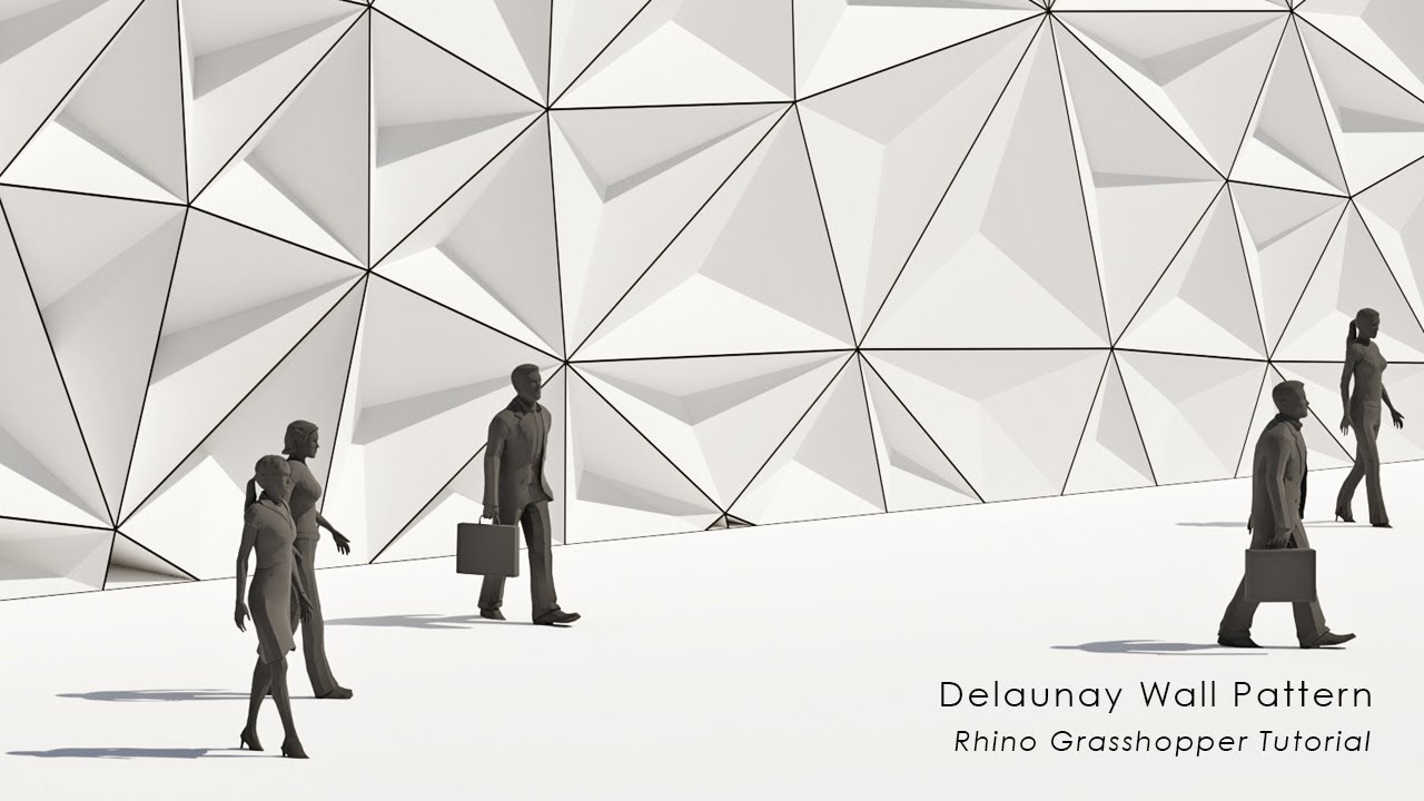 Delaunay Wall Pattern Rhino Grasshopper Tutorial