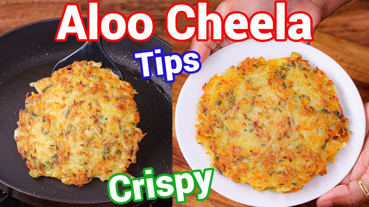 Crispy & Healthy Aloo Cheela Recipe with Tips & Tricks | Potato Pancake Recipe - Chatpata Desi Style