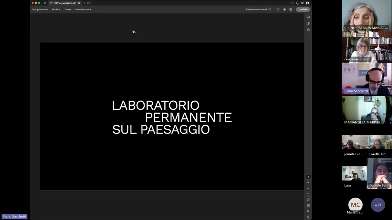 Paolo Sacchetti, Presentazione dell’immagine visiva del LAPP