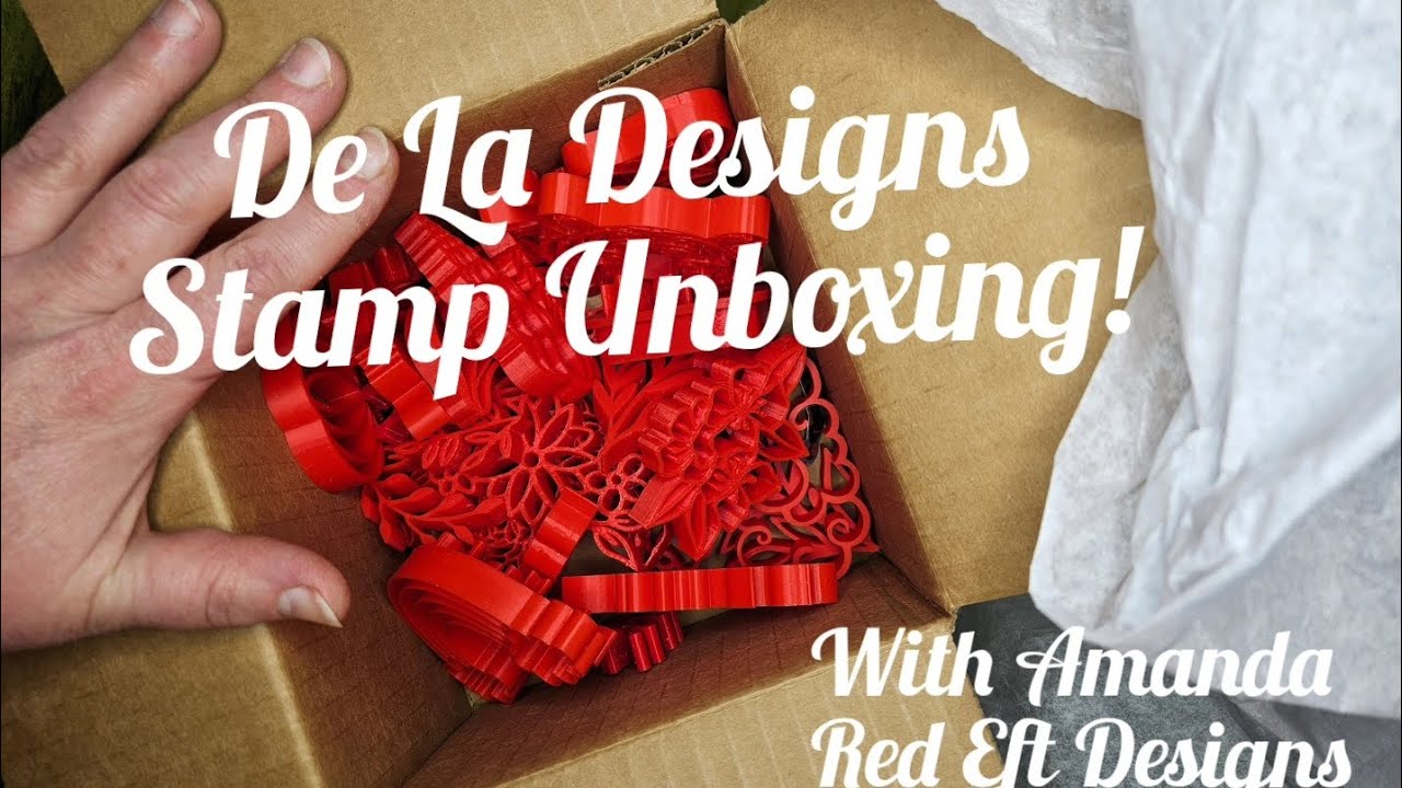 Red Eft Designs ~ Unboxing Pottery Tools Supplies ~ Stamps and Cutters from De La Designs ~ Results