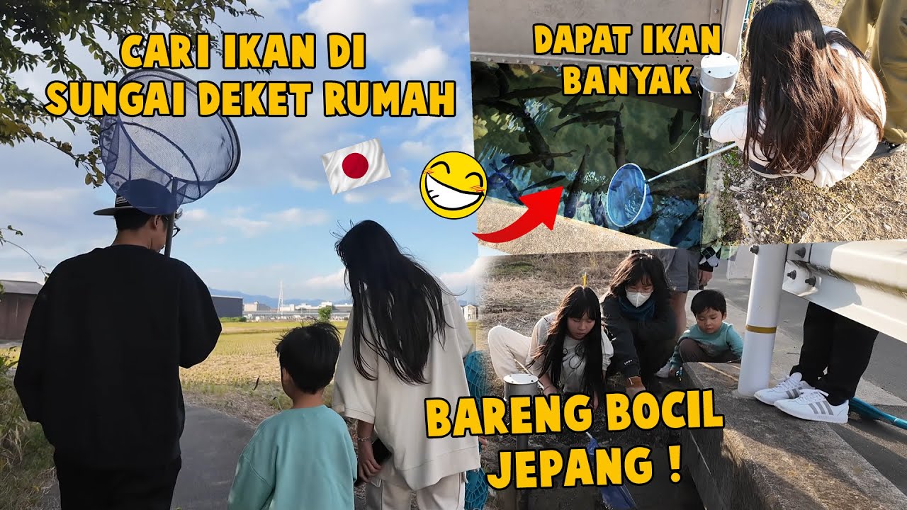 AKU AJAK WARGA BOCIL CARI IKAN DI SAWAH BELAKANG RUMAH ! SEMUA SENANG ! AKU DI SAYANG !
