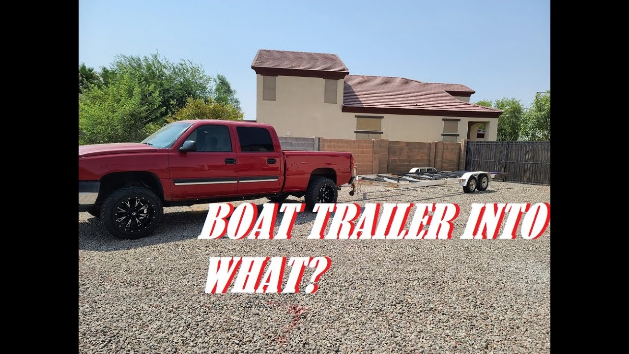 Boat trailer into flatbed