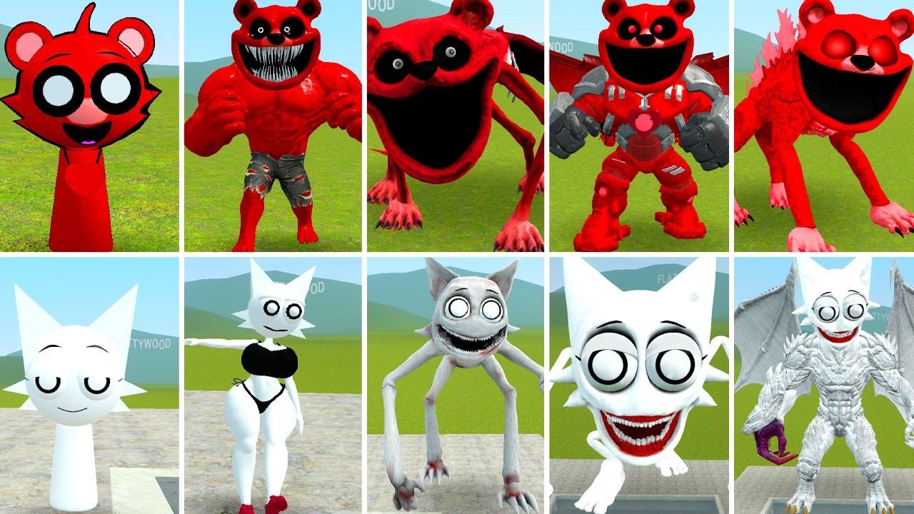 ALL NEW SONIC BEAR TAPES CURSED FAMILY 1-5 VS ALL NEW SONIC WENDA TAPES FAMILY ? in Garrysmod!,....
