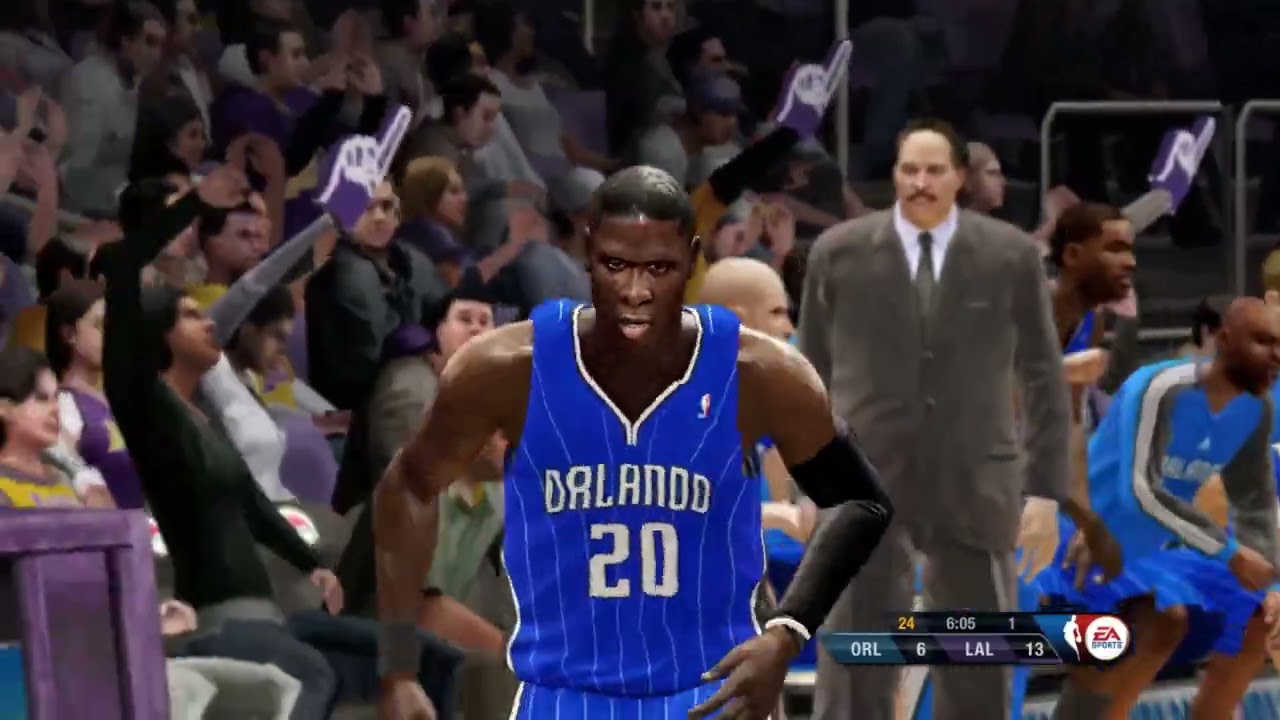 NBA Live 10 Gameplay - Orlando Magic vs Los Angeles Lakers