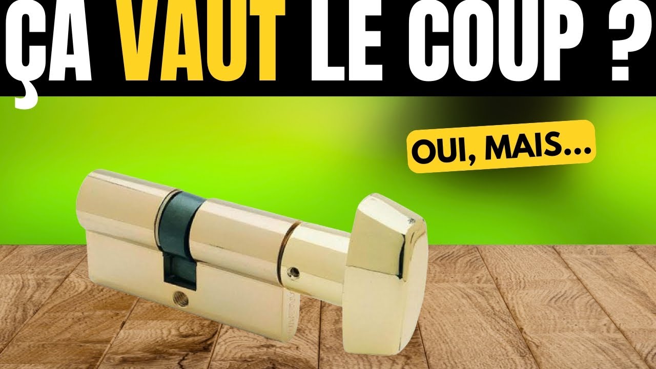 Tesa Assa Abloy TX8B3030L – Cylindre de Haute Sécurité TX80, Double Embrayage
