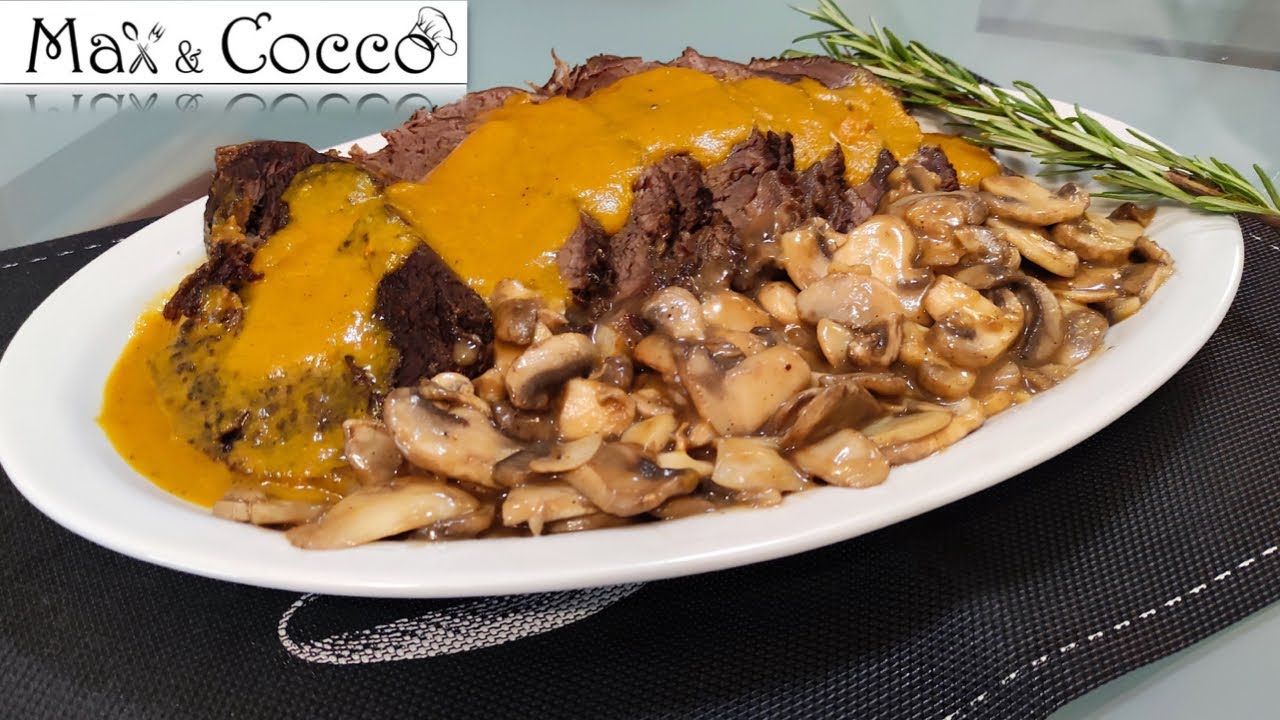 ARROSTO  di VITELLO con FUNGHI - ARROSTO MORBIDISSIMO PERFETTO per NATALE