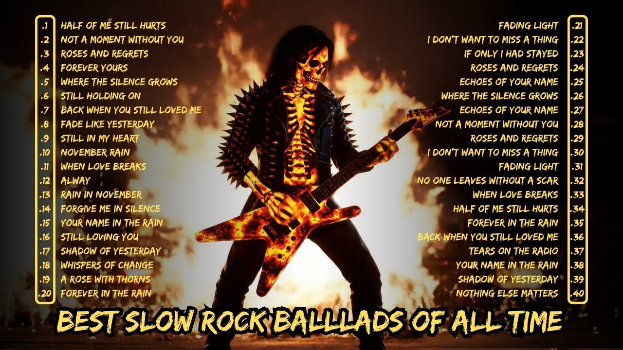 Slow Rock Ballads for the Soul | Emotional Love Songs to Relax, Reflect, and Remember
