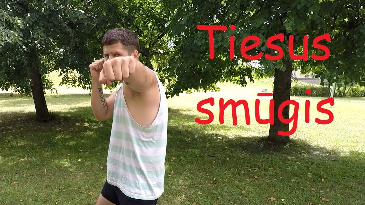 Tiesus smūgis priekine ranka