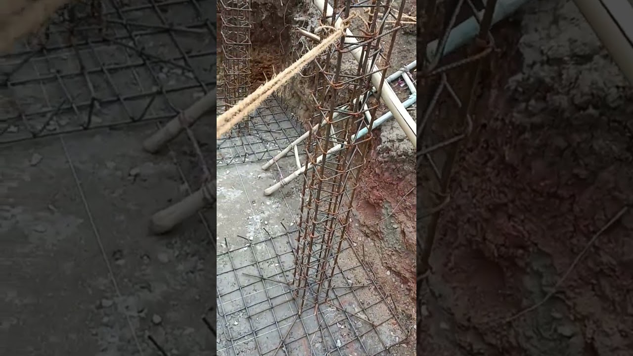 Column footing leyout footing #casting #slab #beam #chhat #civilengineering #er Subhash Murmu