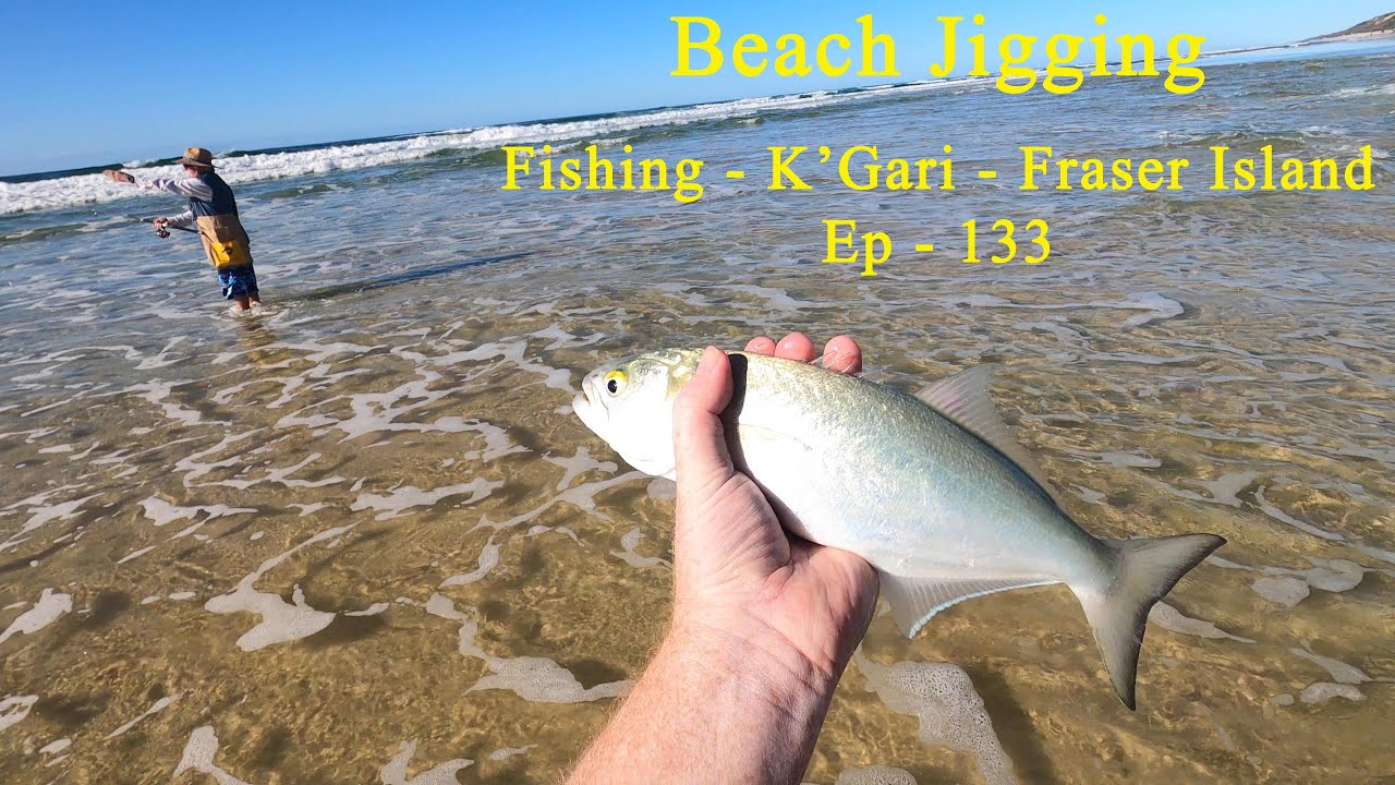 Beach Surf Jigging - Fishing K'Gari - Fraser Island - Episode 133