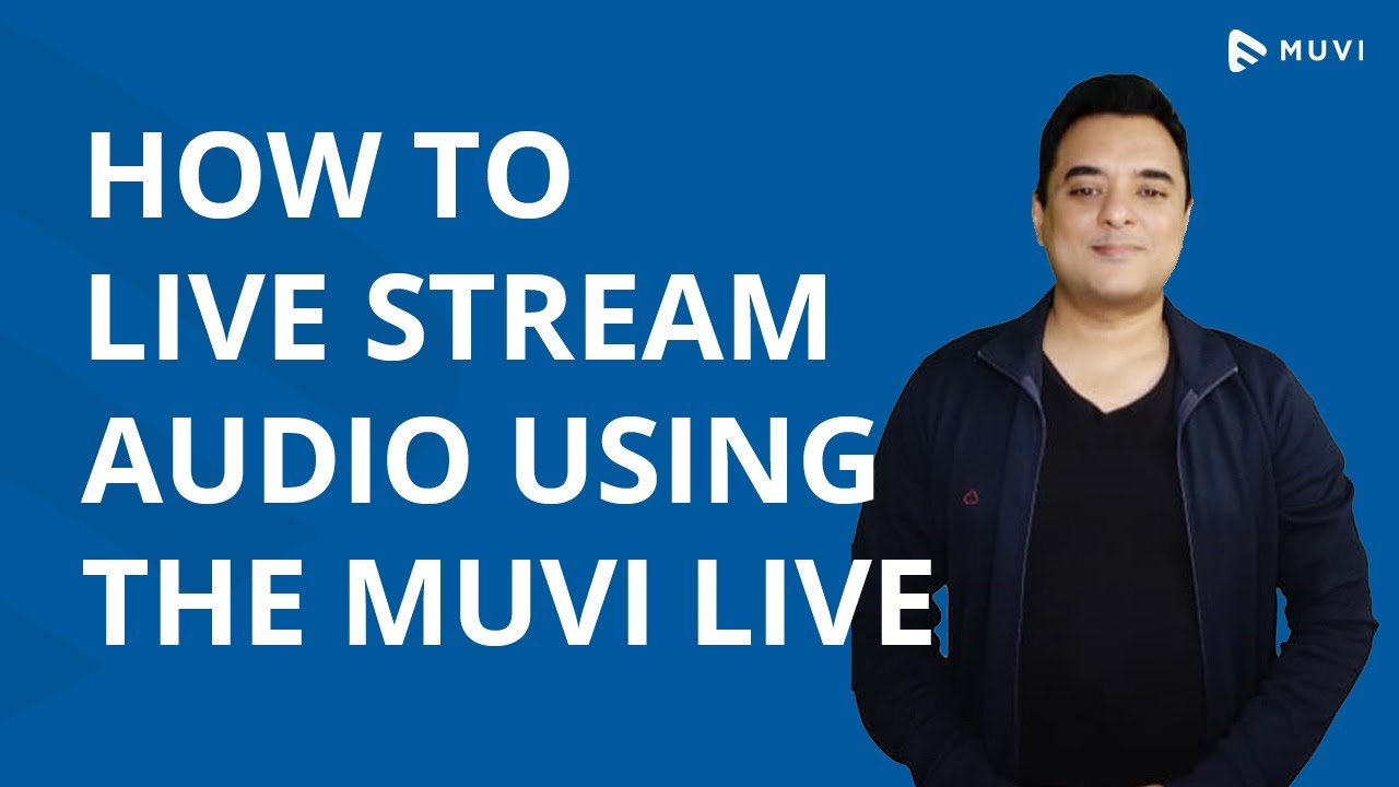 How to Live Stream Audio Using the Muvi Live | OBS Audio Live Streaming | Launch your own Podcast
