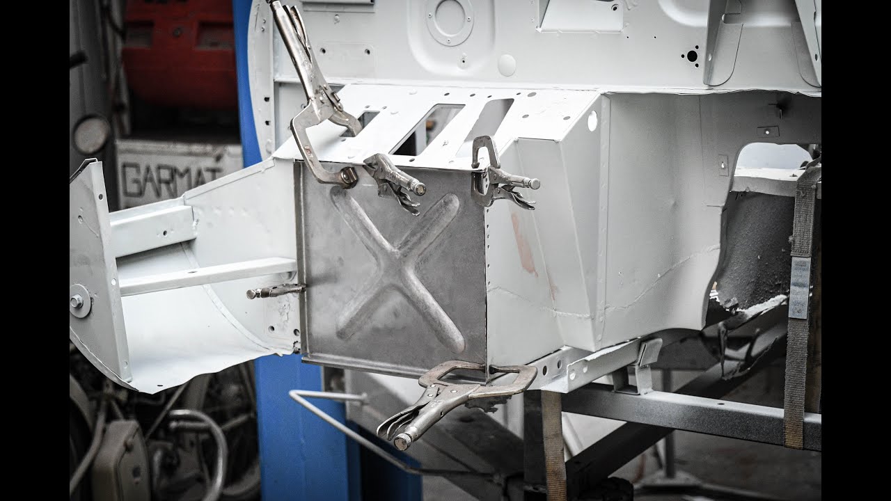 Jaguar E-Type Bulkhead Fabrication, with no power tool.