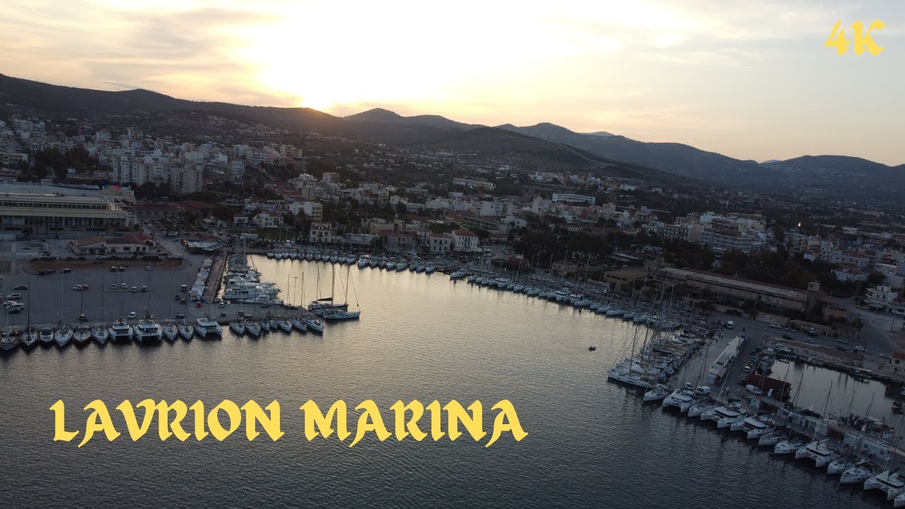 Lavrion Marina 4k drone