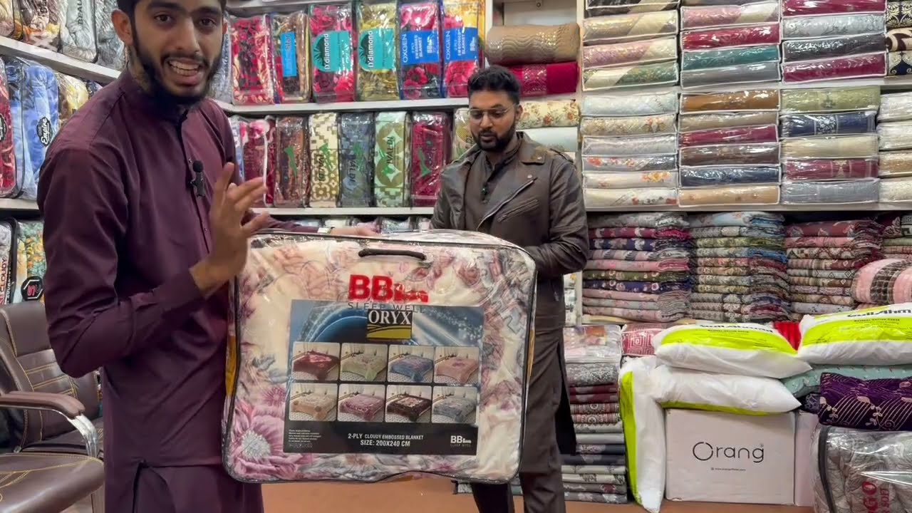 Blanket, Quilt, AC Comforter & Bedsheet Wholesale Market in Faisalabad , Cheapest Blanket bedsheets