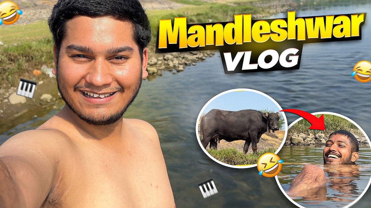Mandleshwar Program Vlog 🔥🎹😂 | Khub Aanand Kiye Narmada Maiyaa Me 🙏🏻