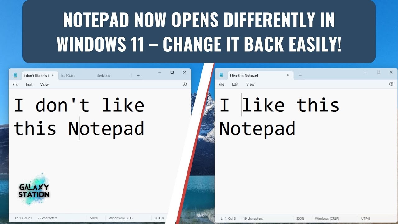 Windows 11 Notepad Changed! Here's How to Fix the Opening Behaviour