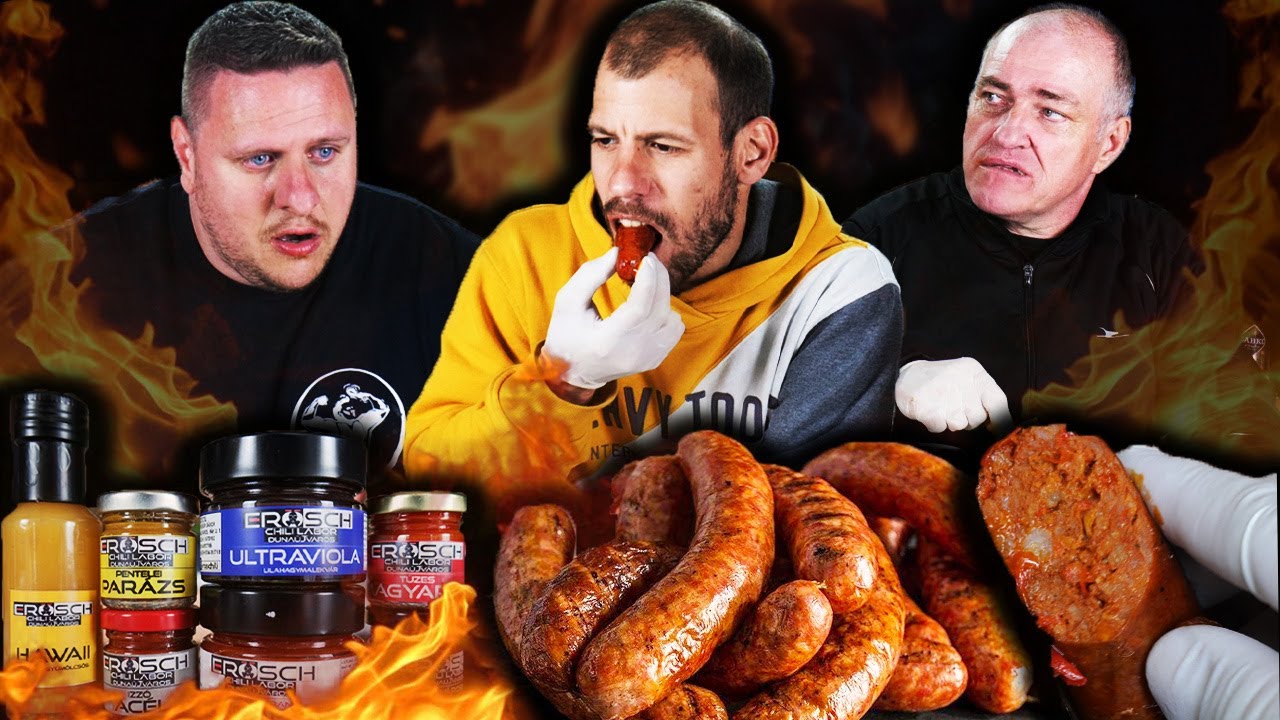 Legerősebb kolbászok 2.0🔥🌭 És chili szószok kóstolása 🔥🌶️#promotion